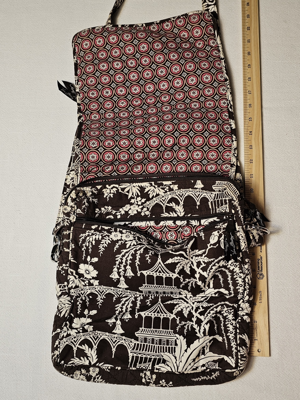 Vera Bradley Imperial Toile crossbody Messenger handbag - Picture 3 of 7